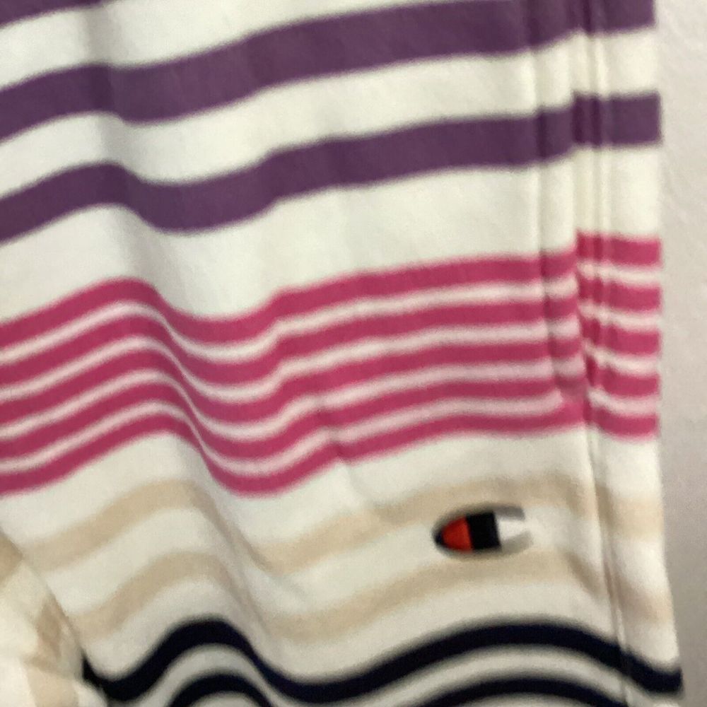 Champion Women M Reverse Weave Striped Sweatshirt & Pants 58935 - Picture 6 of 8